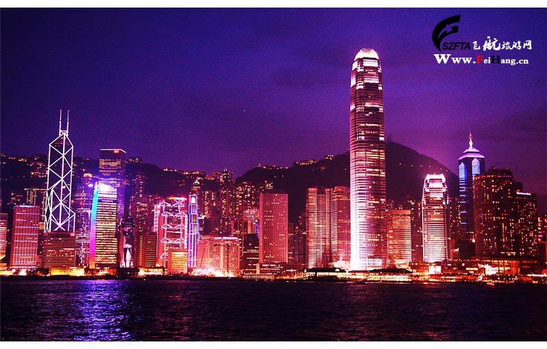 香港一日游，夜游维多利亚港