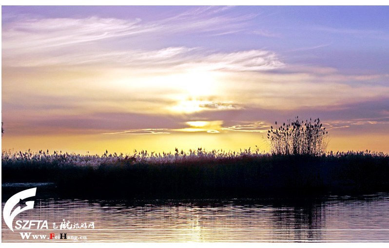 纳林湖夕阳